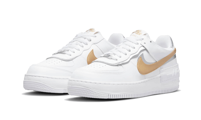 Nike Air Force 1 Shadow White Metallic Gold - Sneaker Request - Sneakers - Nike