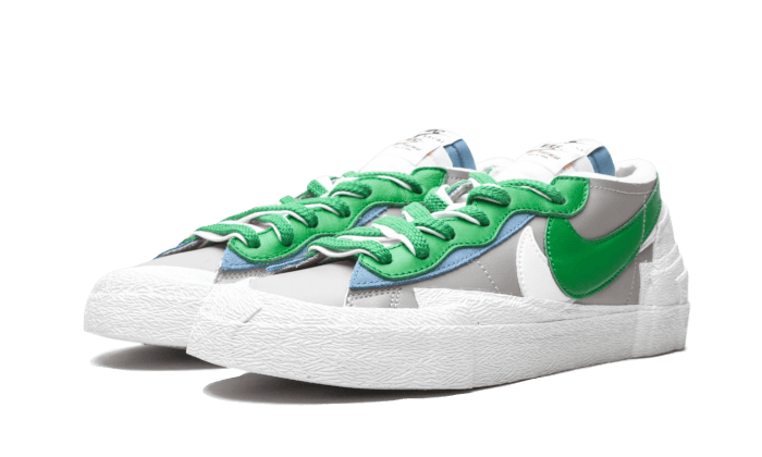 Nike Blazer Low Sacai Medium Grey Classic Green - Sneaker Request - Sneakers - Nike