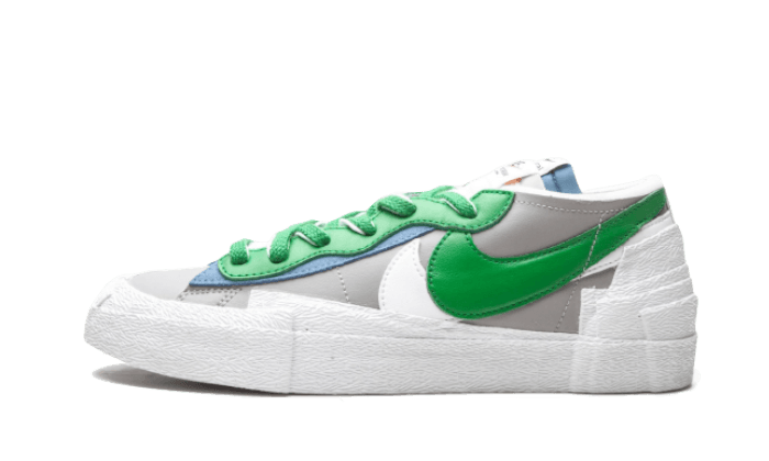 Nike Blazer Low Sacai Medium Grey Classic Green - Sneaker Request - Sneakers - Nike