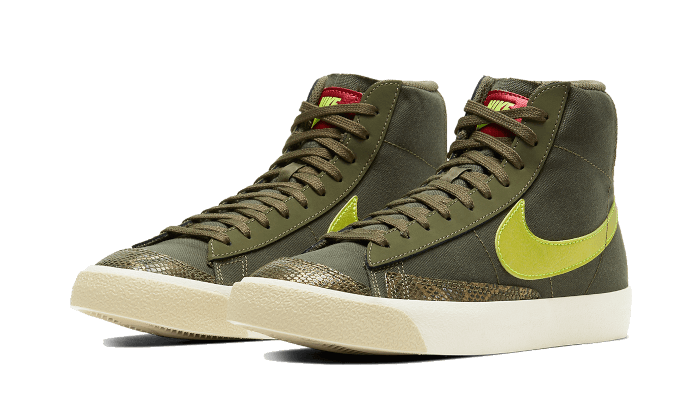 Nike Blazer Mid 77 Olive Snakeskin - Sneaker Request - Sneakers - Nike