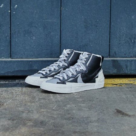 Nike x sacai outlet blazer mid black grey