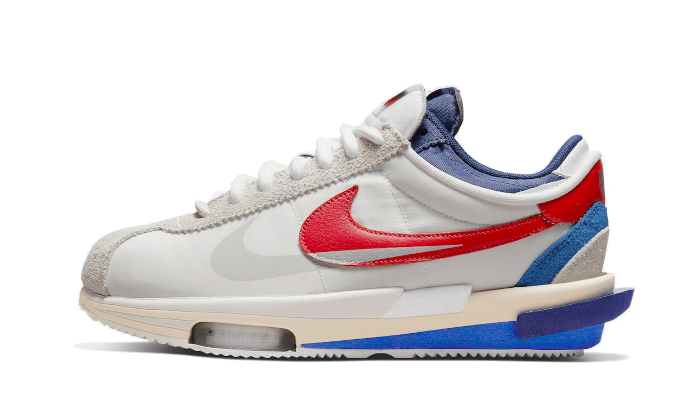 Nike cortez blanco con rojo best sale