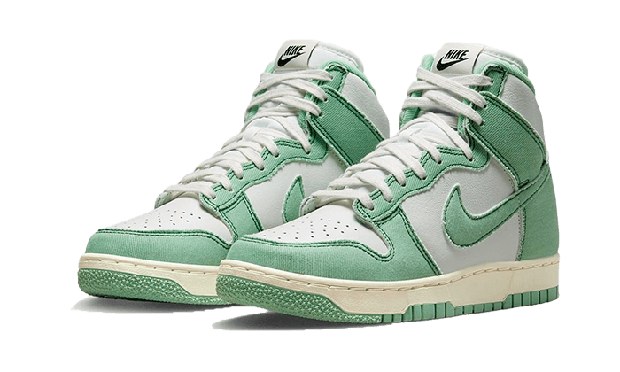 Nike Dunk High 1985 Enamel Green Denim - Sneaker Request - Sneakers - Nike