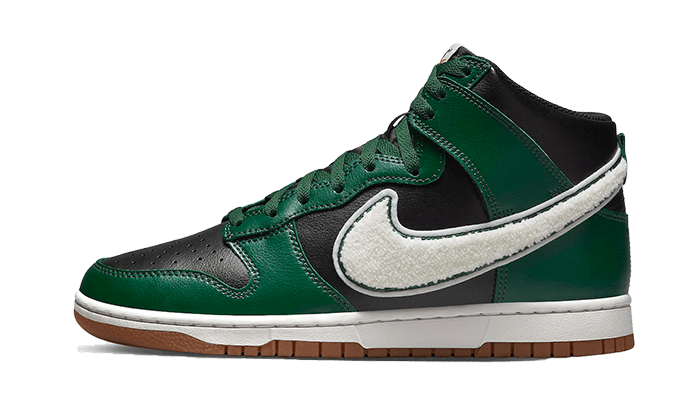 Nike Dunk High Chenille Swoosh Black Green - Sneaker Request - Sneakers - Nike