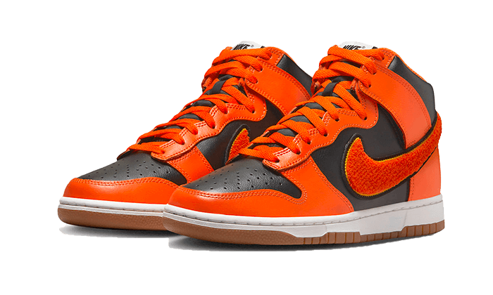 Nike Dunk High University Chenille Swoosh Safty Orange - Sneaker Request - Sneakers - Nike