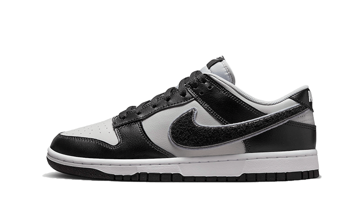 Nike Dunk Low Chenille Swoosh Grey Black - Sneaker Request - Sneakers - Nike