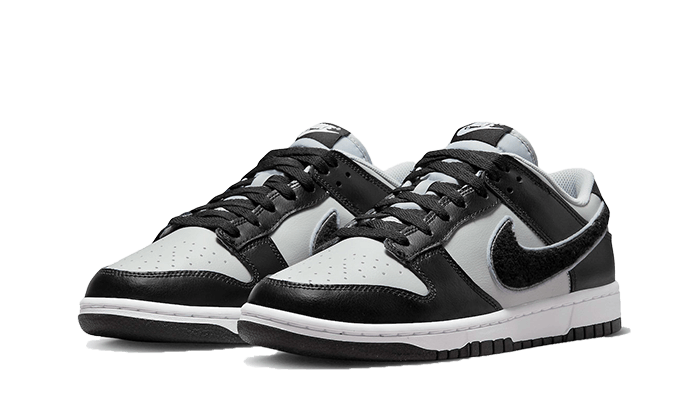 Nike Dunk Low Chenille Swoosh Grey Black - Sneaker Request - Sneakers - Nike