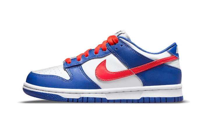 Nike white clearance blue red shoes