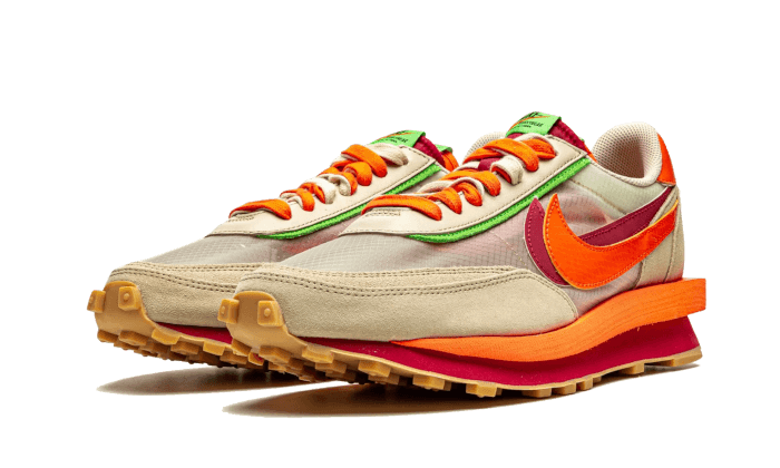 Nike LD Waffle Sacai Clot Net Orange Blaze - Sneaker Request - Sneakers - Nike