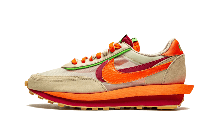 Nike LD Waffle Sacai Clot Net Orange Blaze - Sneaker Request - Sneakers - Nike