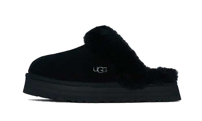 UGG Disquette Slipper Black - Sneaker Request - Chaussures - UGG